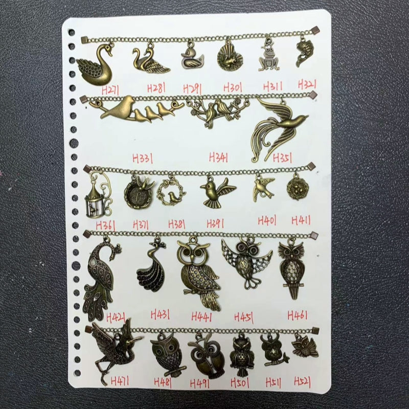 【bronze】vintage animal/pet charms set for DIY craft