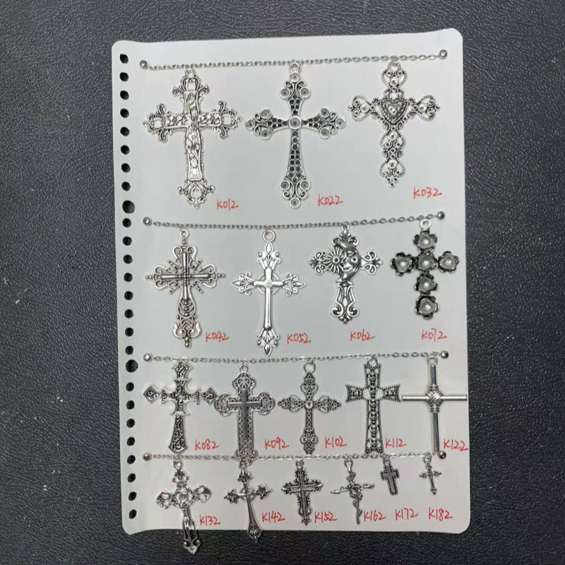 【bronze】vintage cross charms set for DIY craft