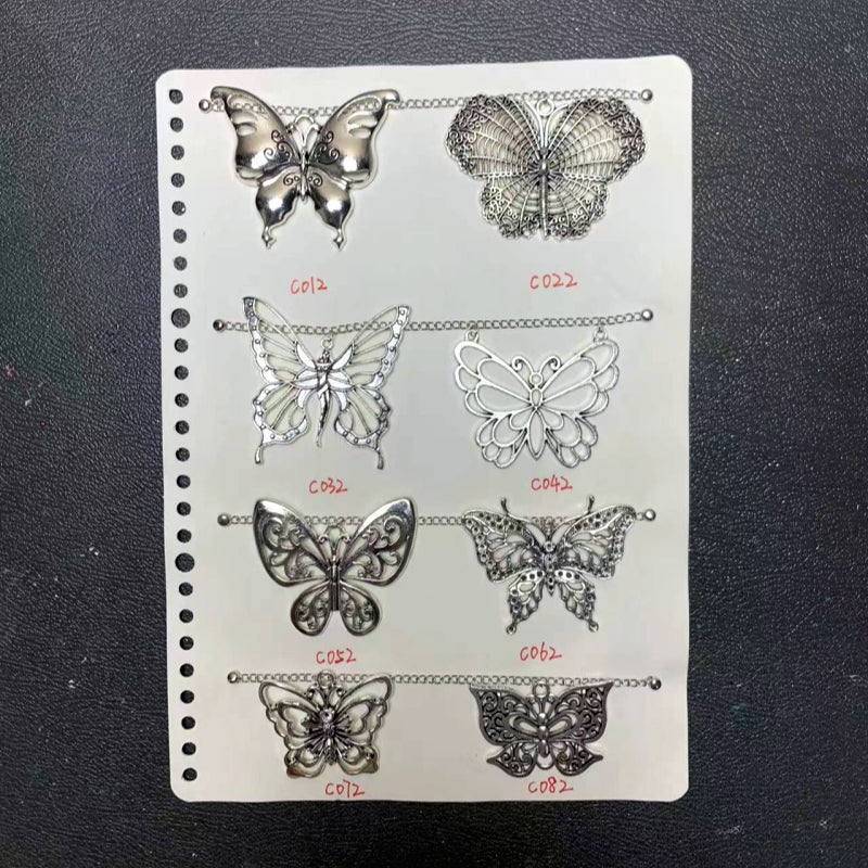 【bronze】vintage butterfly charms set for DIY craft