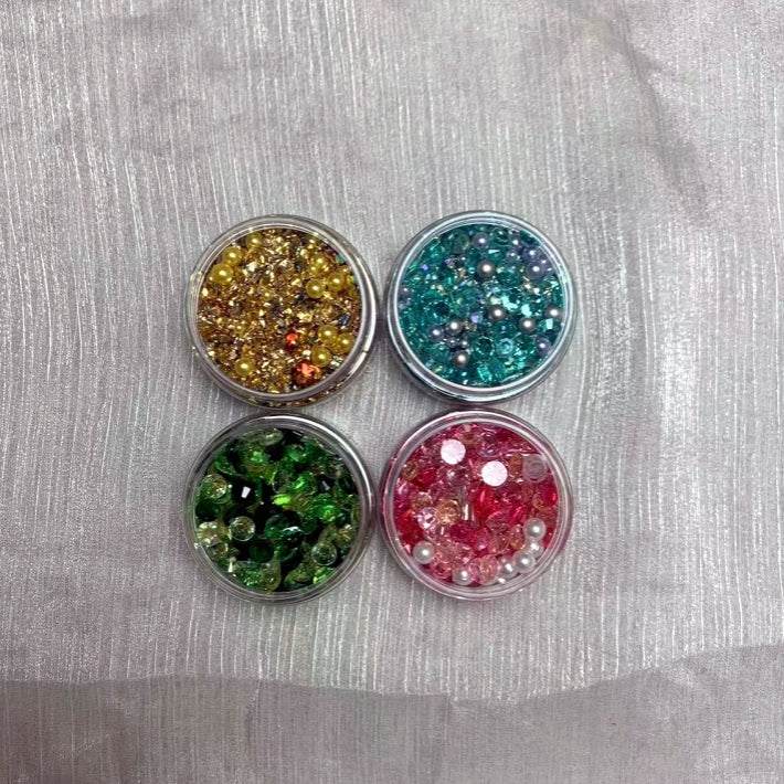 【glitter】40g mixed unique gravels & beads/diamonds for DIY craft