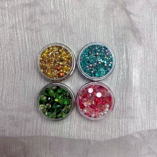 【glitter】40g mixed unique gravels & beads/diamonds for DIY craft