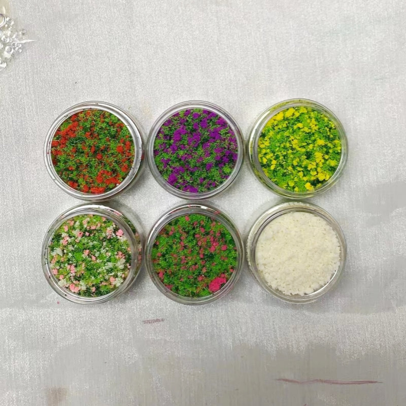 【flower mixture】5g mixed mini flower plastic tree powder